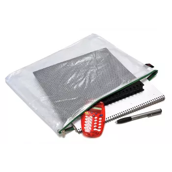 FolderSys bolsa com fecho B4 PVC transparente 0,2 mm