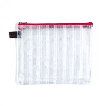 Foldersys bolsa com fecho B6 PVC transparente bolsa para documentos