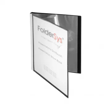 FolderSys álbum de apresentação A4 preto com 10 capas