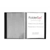 Foldersys álbum de apresentação A4 preto 40 capas