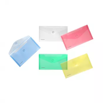 FolderSys bolsas coletoras DIN Lang sortidas transparentes pack de 10
