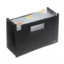 FolderSys pasta de arquivo com fole 12 compartimentos preto