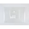 FolderSys bolsa transparente A4 horizontal com bolsa para CD/jewel case, transparente, pack de 10