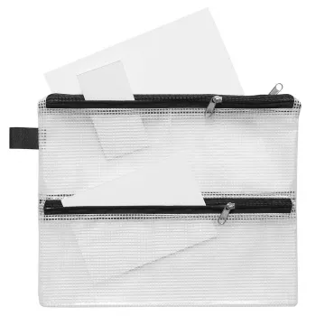 FolderSys saco com fecho A5 transparente pack de 10