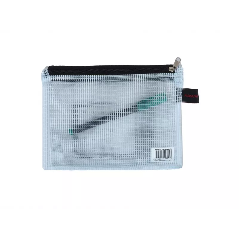 FolderSys A6 bolsa com fecho de correr transparente PVC