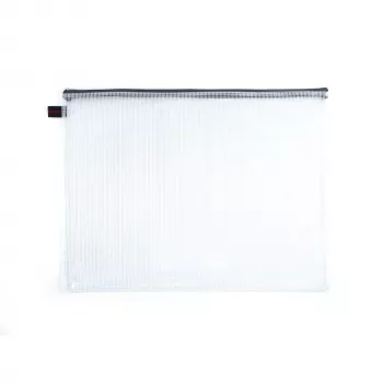 FolderSys bolsa de documentos com fecho A3 transparente PVC