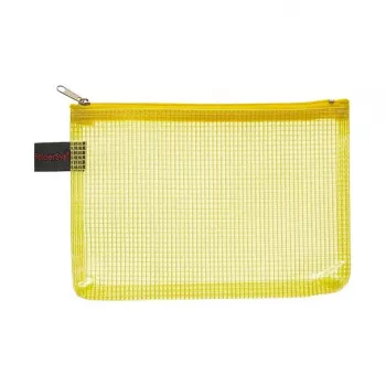 FolderSys 10 bolsas com fecho A6 transparentes