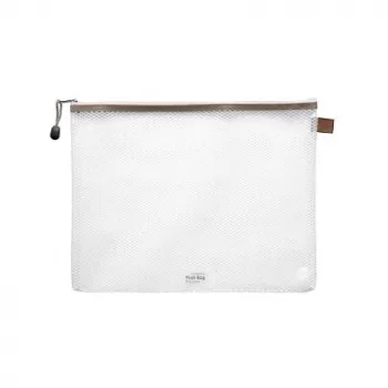 FolderSys bolsa com fecho A4 transparente PVC 0,18 mm