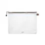 FolderSys bolsa com fecho A4 transparente PVC 0,18 mm