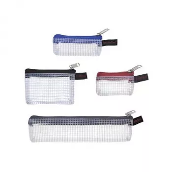 FolderSys conjunto de 4 sacos com fecho de correr 1x 170x40 mm cinzento 3x 80x55 mm preto/cinzento
