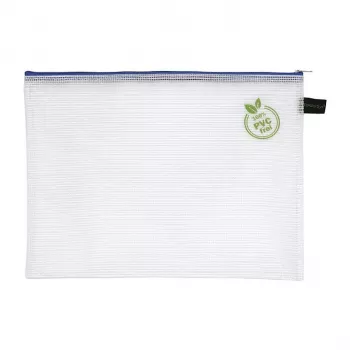 Foldersys pasta de documentos com fecho de correr A4 transparente PVC