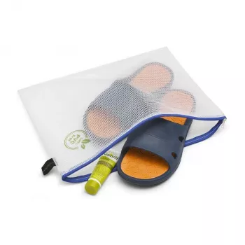 Foldersys pasta de documentos com fecho de correr A4 transparente PVC