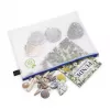 Foldersys pasta de documentos com fecho de correr A4 transparente PVC
