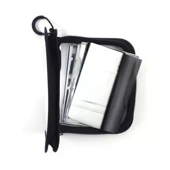 FolderSys saco com fecho de correr Mini A6 transparente