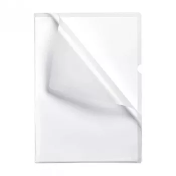 FOLDERSYS Premium 10 porta-documentos transparente granulado DIN A4