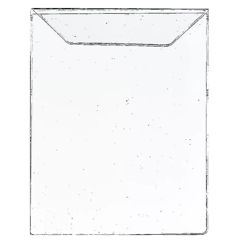 Foldersys 10 sacos autoadesivos lisos transparente
