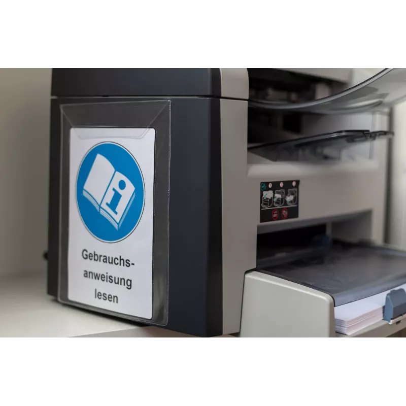 Foldersys 10 sacos autoadesivos lisos transparente