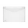 FolderSys porta-documentos duplo A5 horizontal com fecho de velcro incolor mate