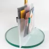 FolderSys porta-documentos duplo A5 horizontal com fecho de velcro incolor mate