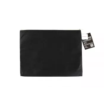 FolderSys saco com fecho de correr A4 preto opaco não tecido PP 270 x 350 mm