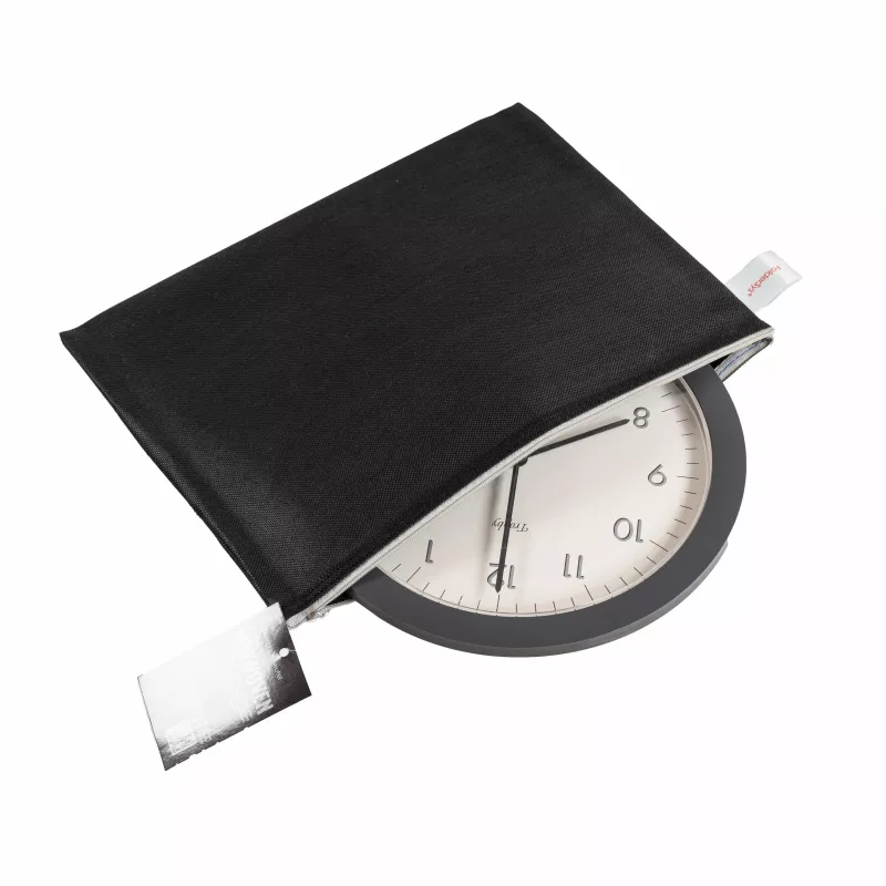 FolderSys saco com fecho de correr A4 preto opaco não tecido PP 270 x 350 mm