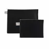 FolderSys saco com fecho de correr A5 preto opaco não tecido PP 190 x 255 mm