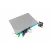 FolderSys saco com fecho de correr A4 cinzento opaco não tecido PP 270 x 350 mm
