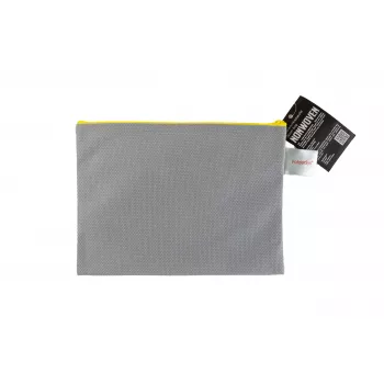 FolderSys saco com fecho de correr A5 cinzento opaco não tecido PP 190 x 255 mm