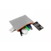 FolderSys bolsa com fecho de correr A6 cinzenta opaca PP não tecido 125 x 180 mm