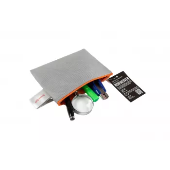 FolderSys saco com fecho de correr A6 cinzento opaco não tecido PP 125 x 180 mm