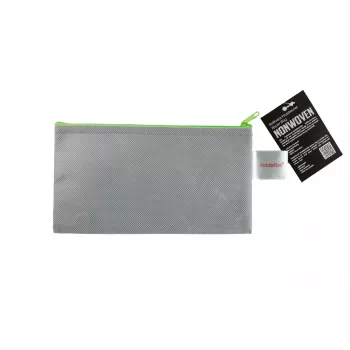 FolderSys saco com fecho de correr DL cinzento opaco não tecido PP 120 x 220 mm