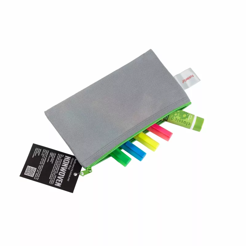 FolderSys bolsa com fecho de correr DL cinzenta opaca PP não tecido 120 x 220 mm