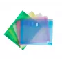 FolderSys 10 bolsas para documentos DIN A4 horizontais cores variadas lisas 0,20 mm