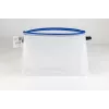 Foldersys bolsa para documentos com fecho de correr A4 transparente/azul 0,28 mm 1 un.
