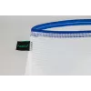 Foldersys bolsa para documentos com fecho de correr A4 transparente/azul 0,28 mm 1 un.