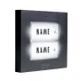 M-E MODERN-ELECTRONICS KTB-2 A botão de campainha 2 famílias antracite iluminado