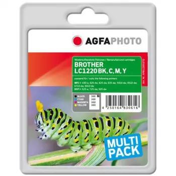 AGFAPHOTO APB1220SETD Cartuchos de tinta compatíveis multipack pack de 4 preto amarelo ciano magenta High Yield XL