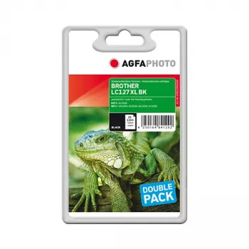 AGFAPHOTO APB127BDUOD cartucho de tinta preto compatível pack de 2 para Brother MFC-J4510DW