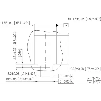 MetzConnect E-DAT subway 6x8(8) GB3 Unidade de ligação de dados vazia - Cat6 - 6x RJ45 - branco pérola - sem módulos (1309360601-E)