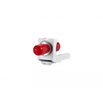 METZ CONNECT Adaptador de fibra ótica ST simplex multimodo/monomodo branco