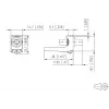 METZ CONNECT Adaptador de fibra ótica ST simplex multimodo/monomodo branco