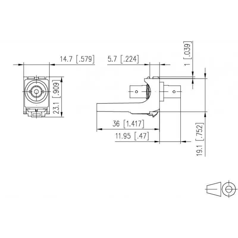 METZ CONNECT Adaptador de fibra ótica ST simplex multimodo/monomodo branco