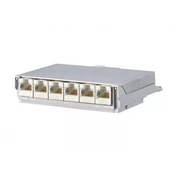 METZ CONNECT BTR E-DAT C6 6x8 AP Distribuidor Patch Panel - CAT 6 - STP - cinzento - 1U - 19 polegadas