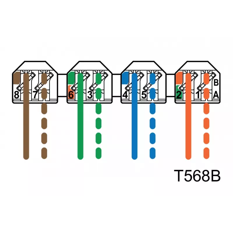 METZ CONNECT BTR E-DAT C6 6x8 AP Distribuidor Patch Panel - CAT 6 - STP - cinzento - 1U - 19 polegadas