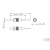 METZ CONNECT 150M1AO0020E Cabo de patch de fibra ótica OM3 ST/PC 2 m Multi