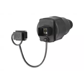 METZ CONNECT Ficha RJ45 montável em campo Cat.6A blindada IP67 preto 41,8mm