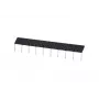 METZ CONNECT 850349-02 Bloco de terminais seccionável - 1 polo, ligação por parafuso, calha DIN, preto, IP20