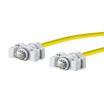 METZ CONNECT E-DAT Industry Cabo de patch V6 IP67 Cat6 SF/UTP 15m amarelo