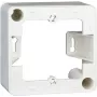 METZ CONNECT OpDAT moldura de design 1 módulo sem parafusos branco puro RAL 9010 85x43mm