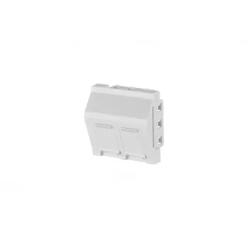 METZ CONNECT módulo keystone RJ45 Cat.6A blindado branco 45x45mm sem ferramentas